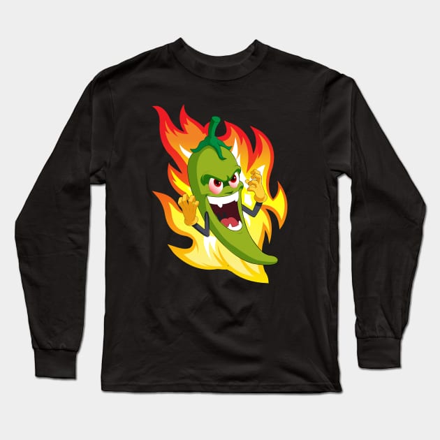 Mascot Chili Long Sleeve T-Shirt by isalnesia